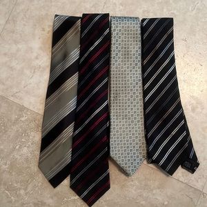 💕HP💕4 Geoffrey Beene ties - 100% silk